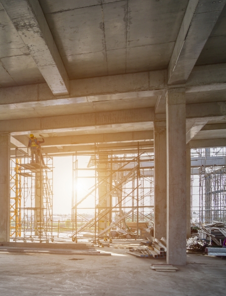 Concrete Structure at Construction Site